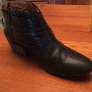 Clarks leather booties